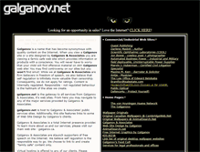 Tablet Screenshot of galganov.net
